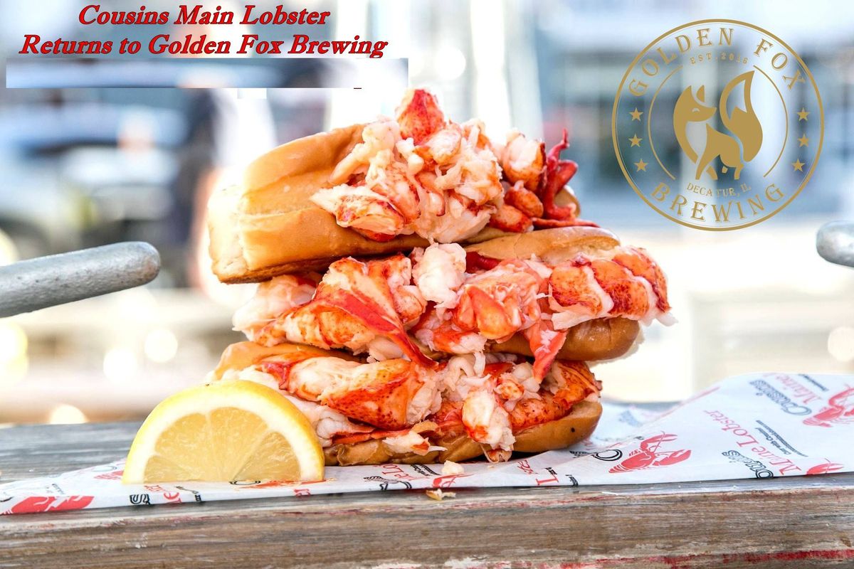 Cousin Maine's Lobster Food Truck Return to Golden Fox Brewing