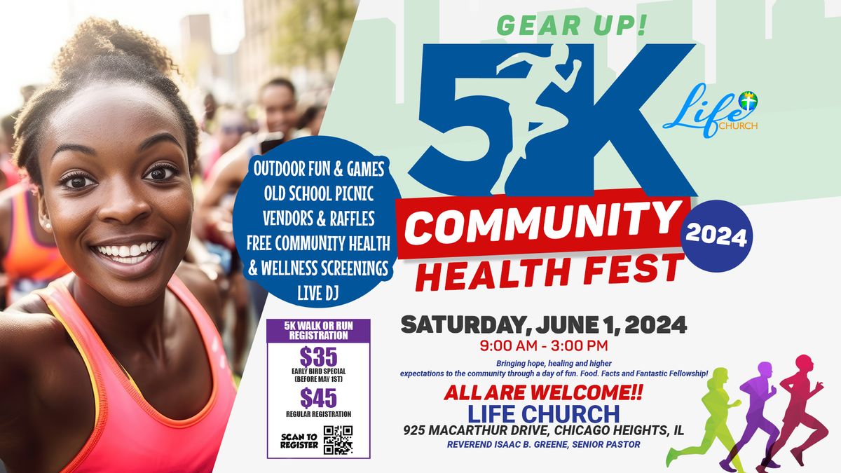 Gear Up\/Sign Up For Life Gear Up For Unity In The Community 5k, Health Fair and Picnic June 1, 2024