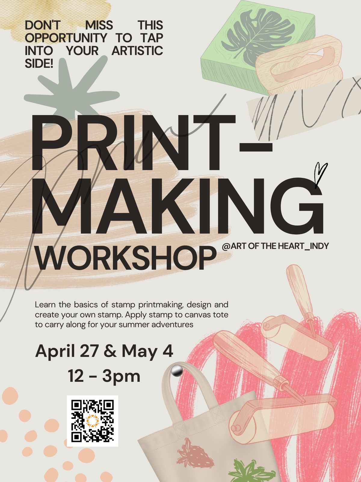 Printmaking Workshop: intro to stamp making