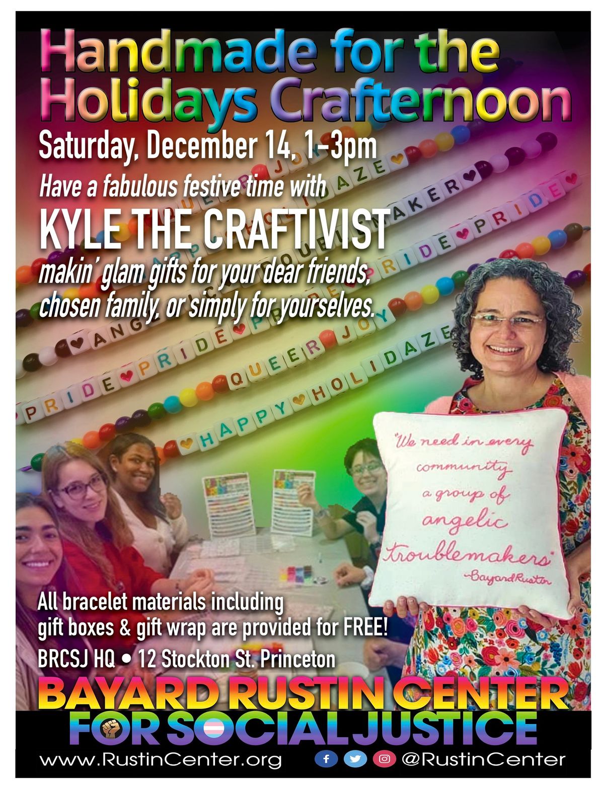 Handmade for the Holidays Crafternoon @ BRCSJ HQ * Make a FREE glam gift for friends & chosen fam!