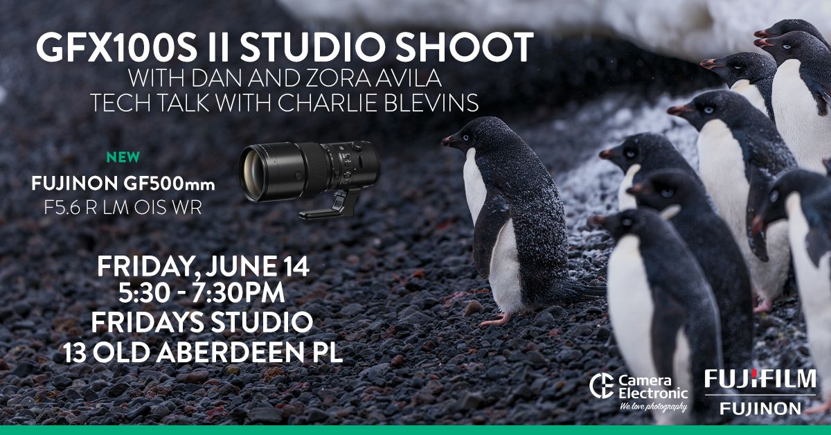 GFX100S II Studio shoot with Dan and Zora Avila + Tech Talk with Charlie from Fujifilm