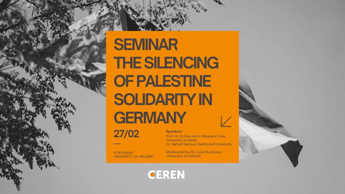 Seminar The Silencing of Palestine Solidarity in Germany