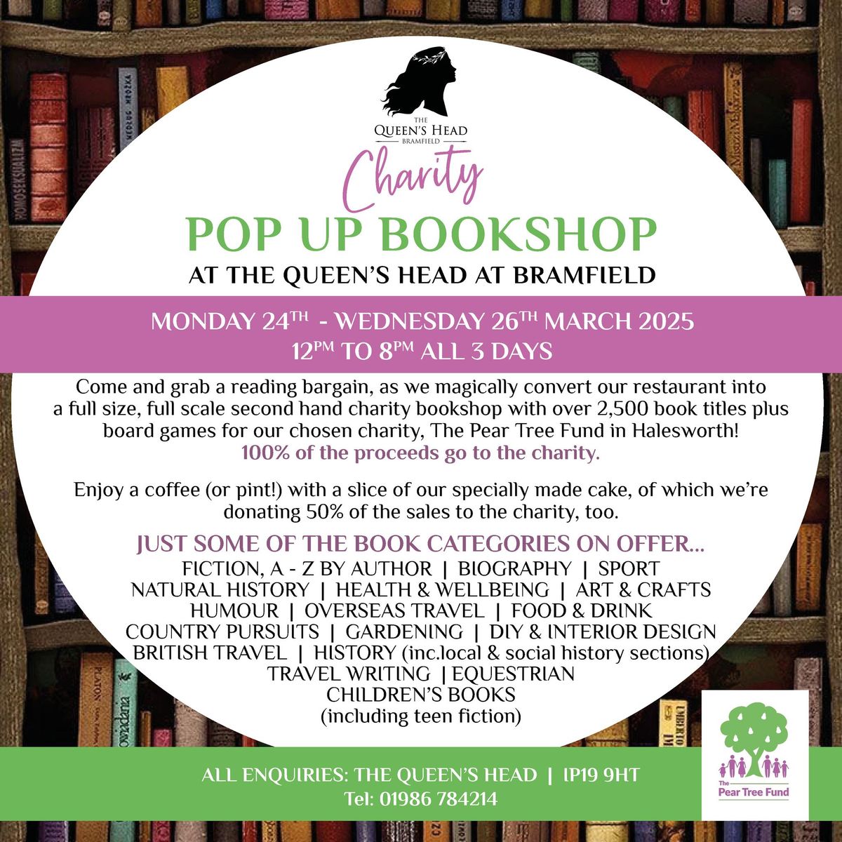 Charity Pop Up Bookshop