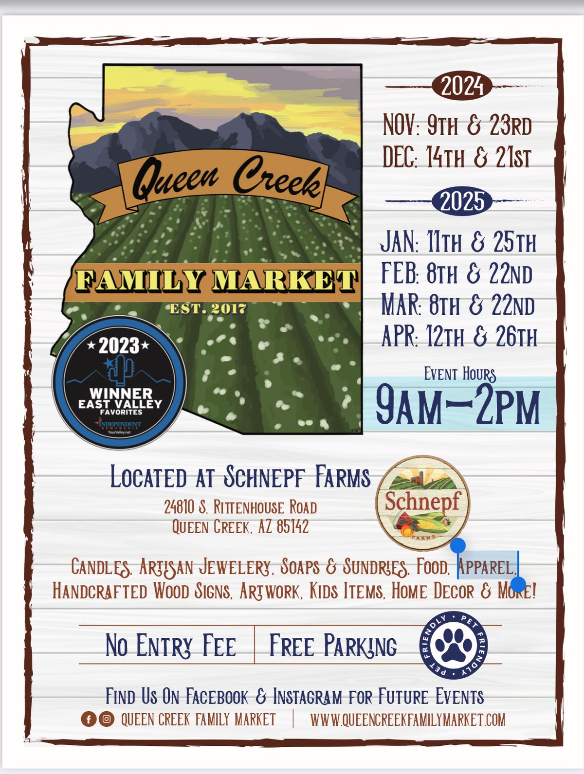 Queen Creek Family Market Holiday Show and Sale