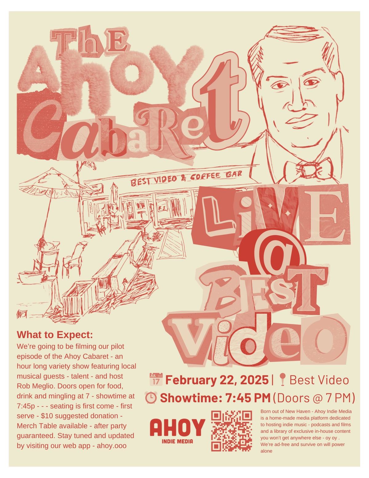 Ahoy Indie Media presents The Ahoy Cabaret at Best Video Feb. 22