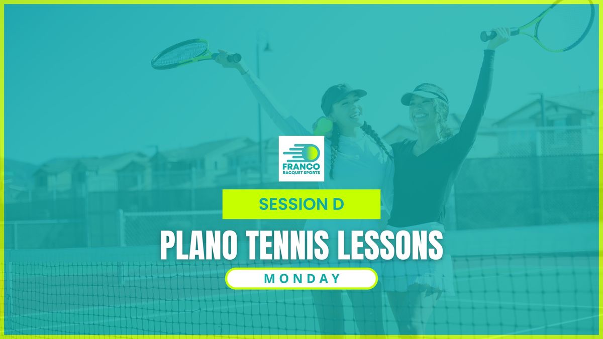 PLANO TENNIS LESSONS - Advanced Beginners (8 to 14YR)