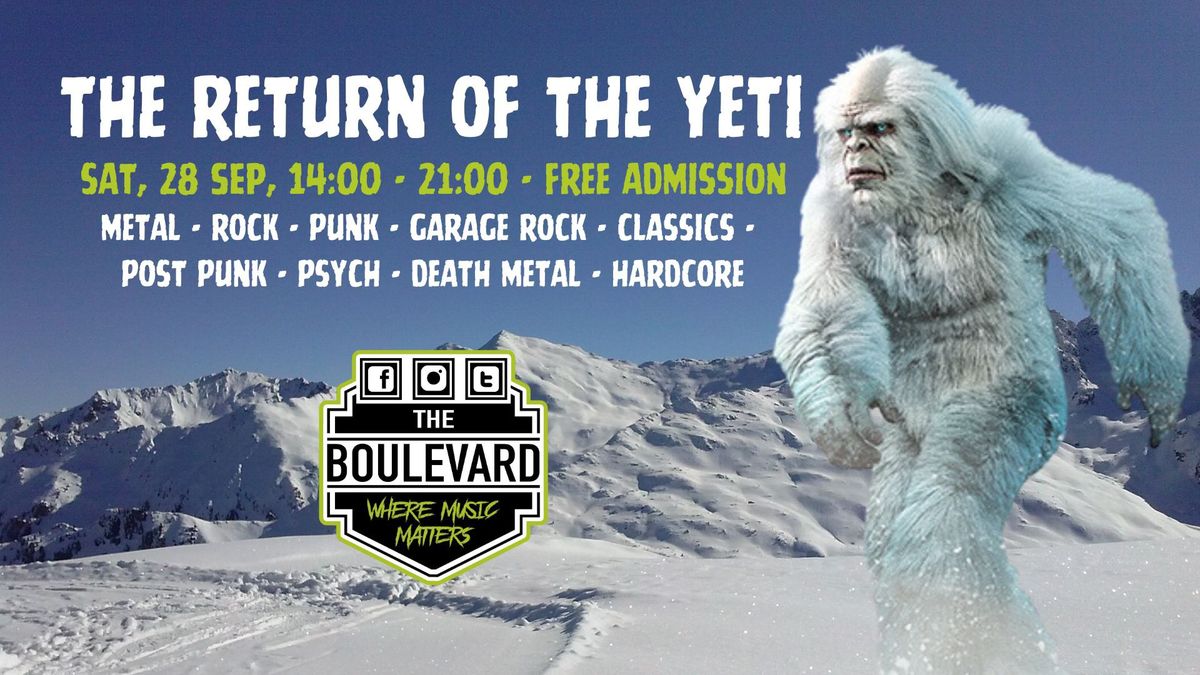 THE LAST EVER YETI EVENT (Daytime Hours) 