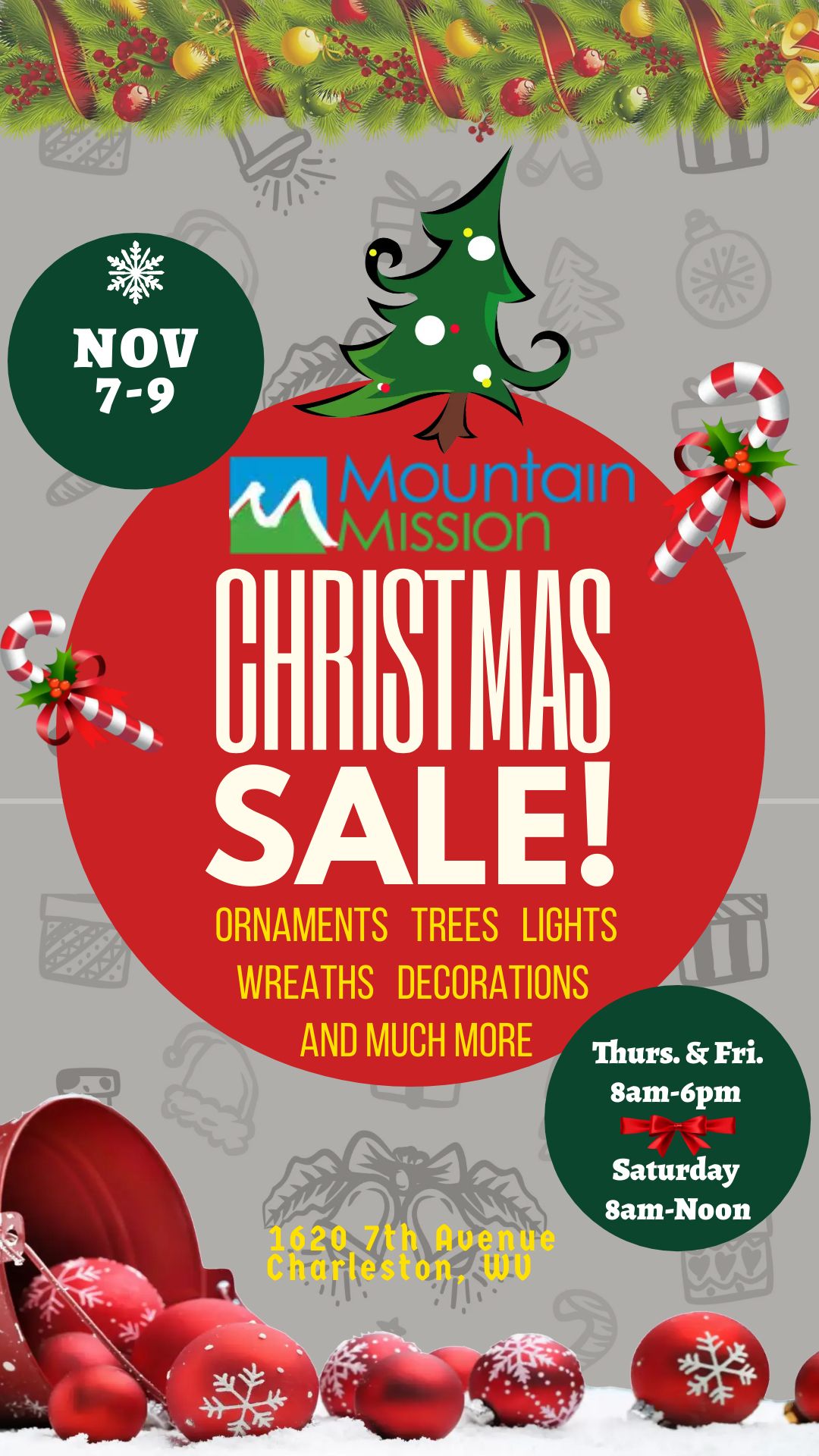 Annual Mountain Mission Christmas Sale