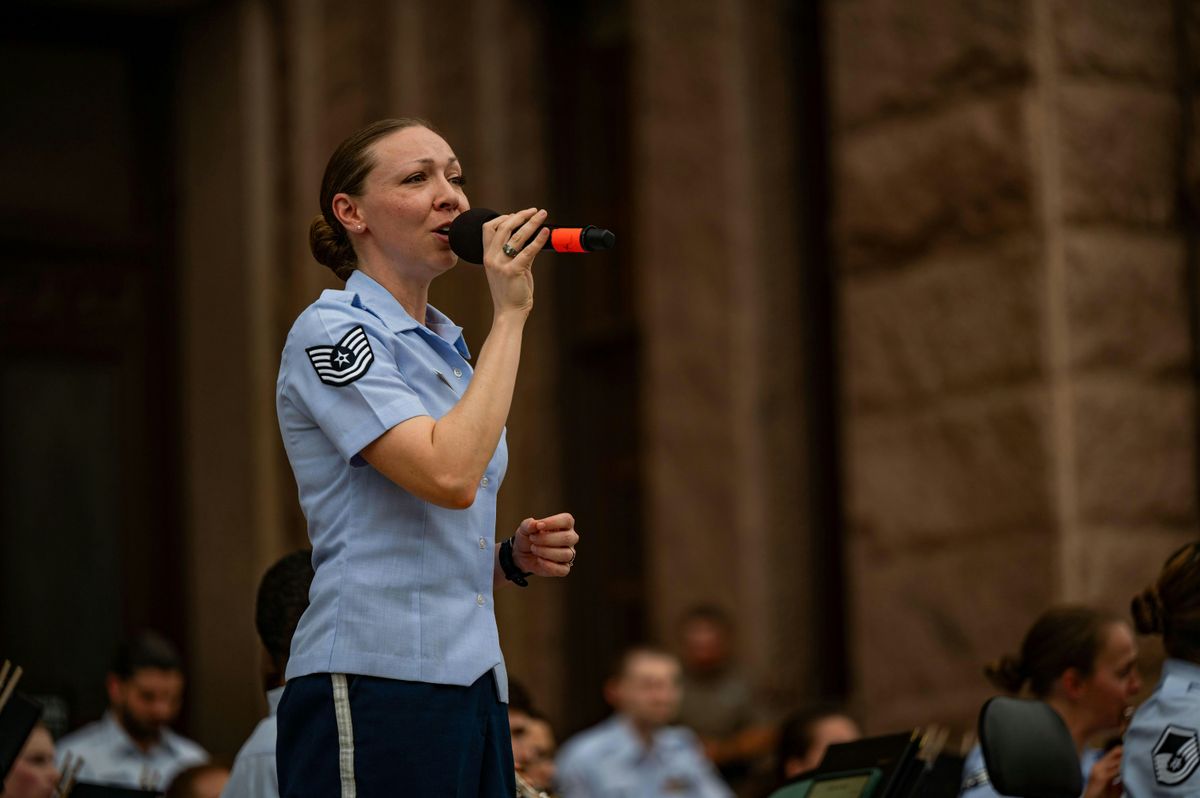 USAF Band of the West Memorial Day Celebration - Alamo Plaza
