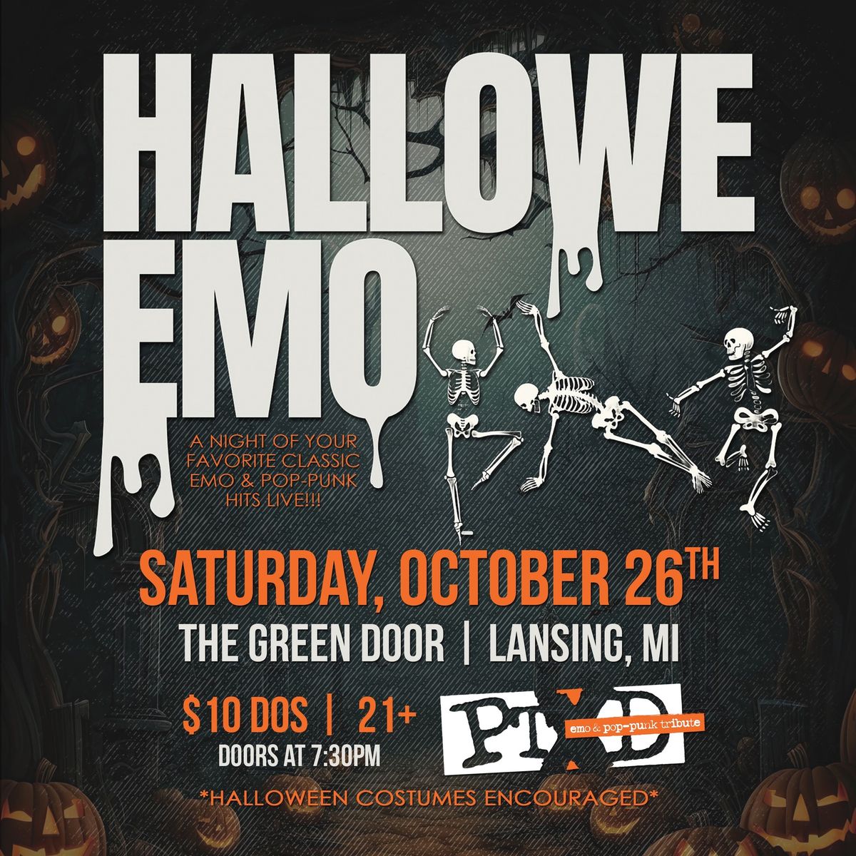 HALLOWE EMO w\/ PTxD at The Green Door