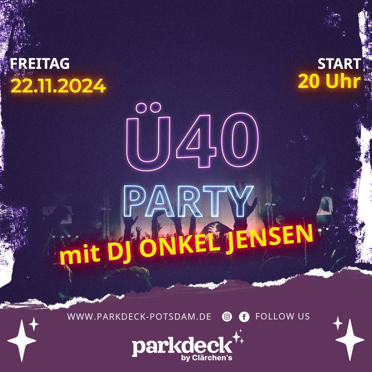 \u00dc40 PARTY mit DJ Onkel Jensen