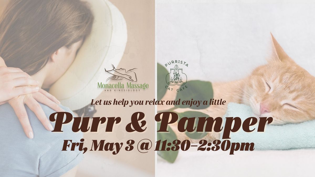 Purr & Pamper Massage Event