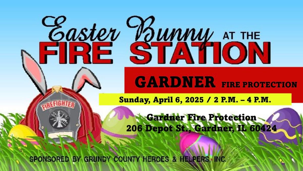 Easter Bunny Visits Gardner Fire Station