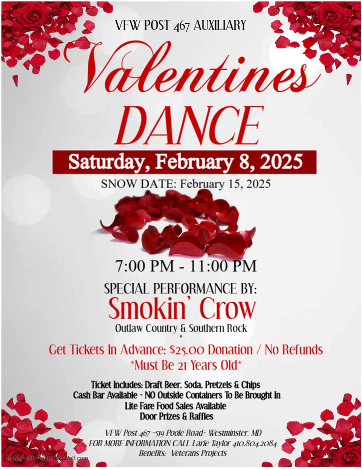  Valentines Dance w\/Smokin' Crow (Live Band) 