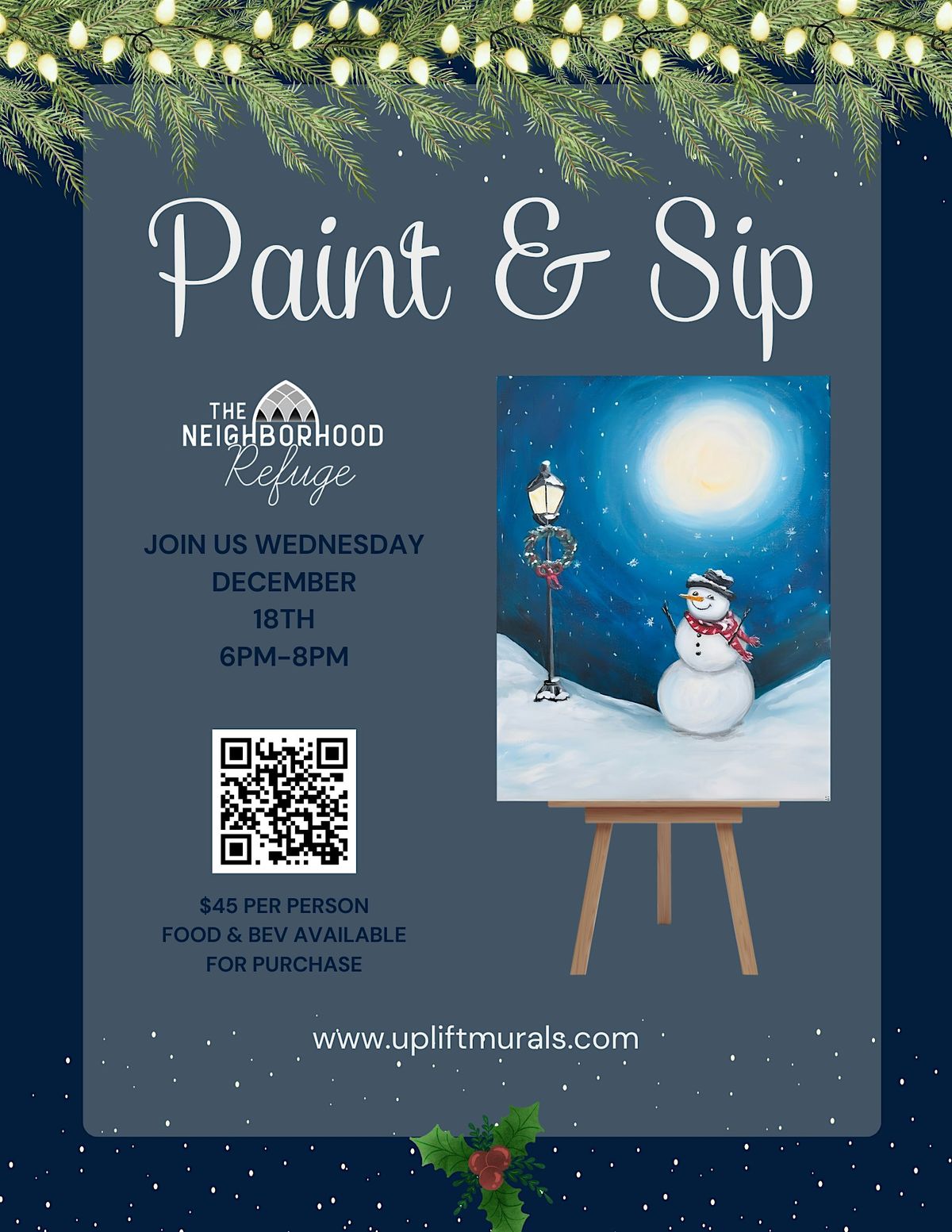 Paint & Sip Ridgefield- The Neighborhood Refuge