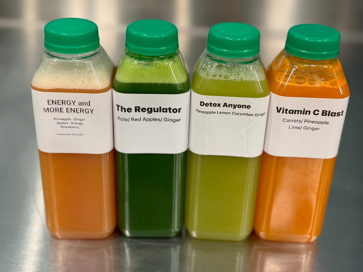 7 DAY JUICE CLEANSE  TO START 2025 @GREEN LEAF CAFE