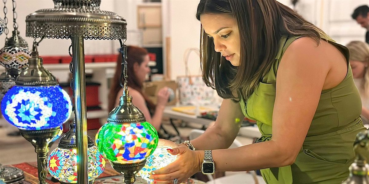 Mosaic Art Classes Greenville : Turkish Lamp Making Workshop