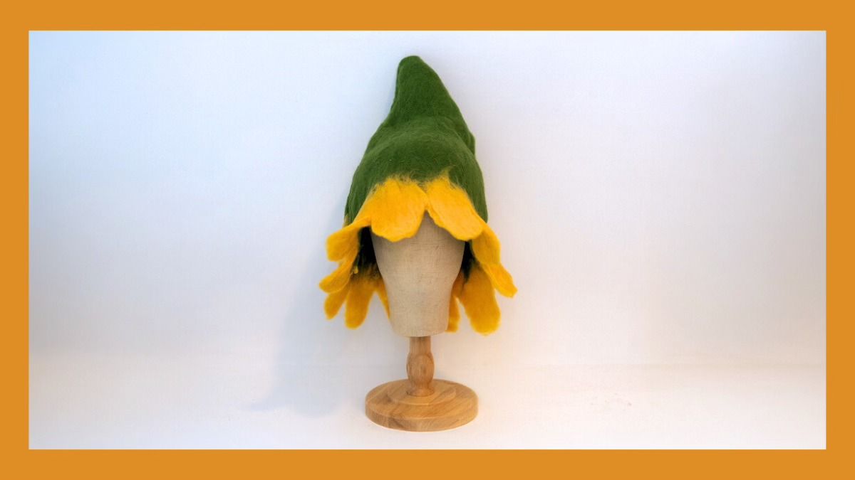 Felt Sunflower Hat