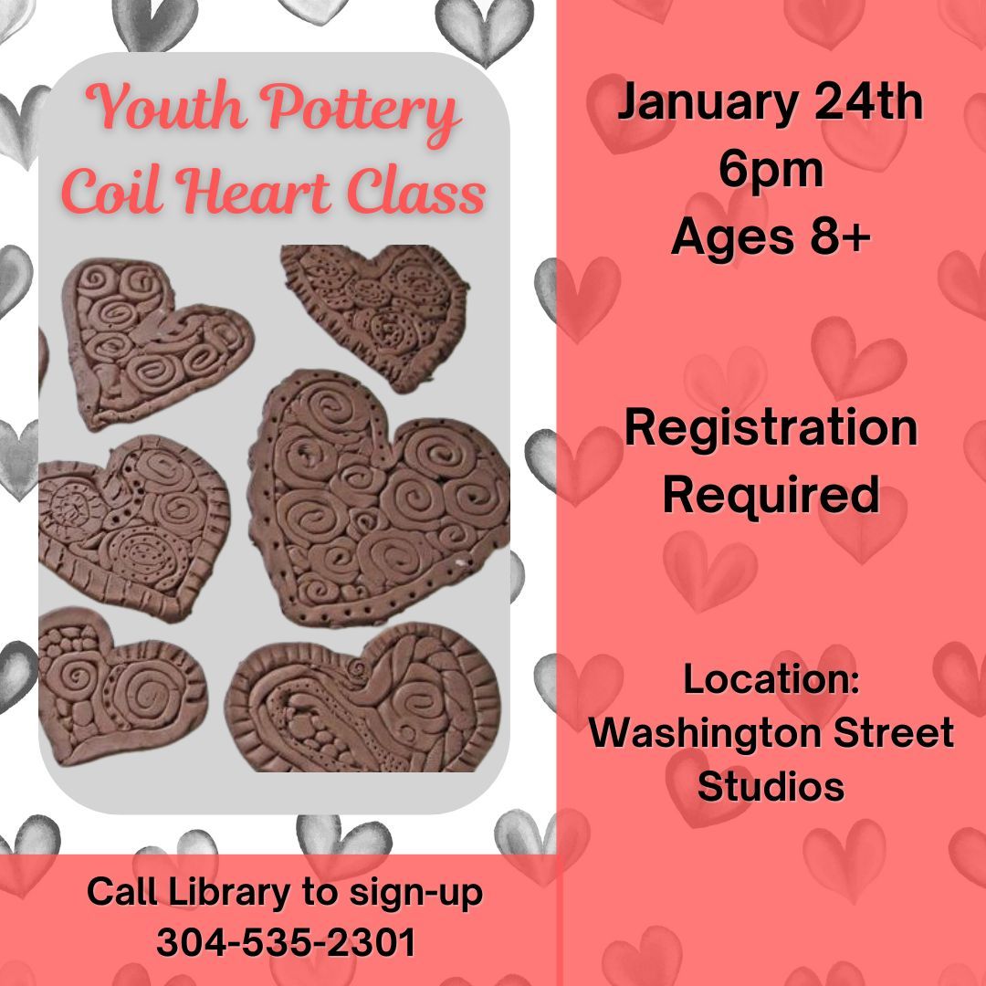 Youth Pottery- Coil Heart Class