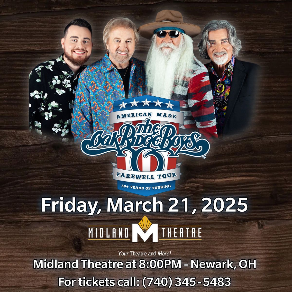 Oak Ridge Boys "American Made Farewell Tour"