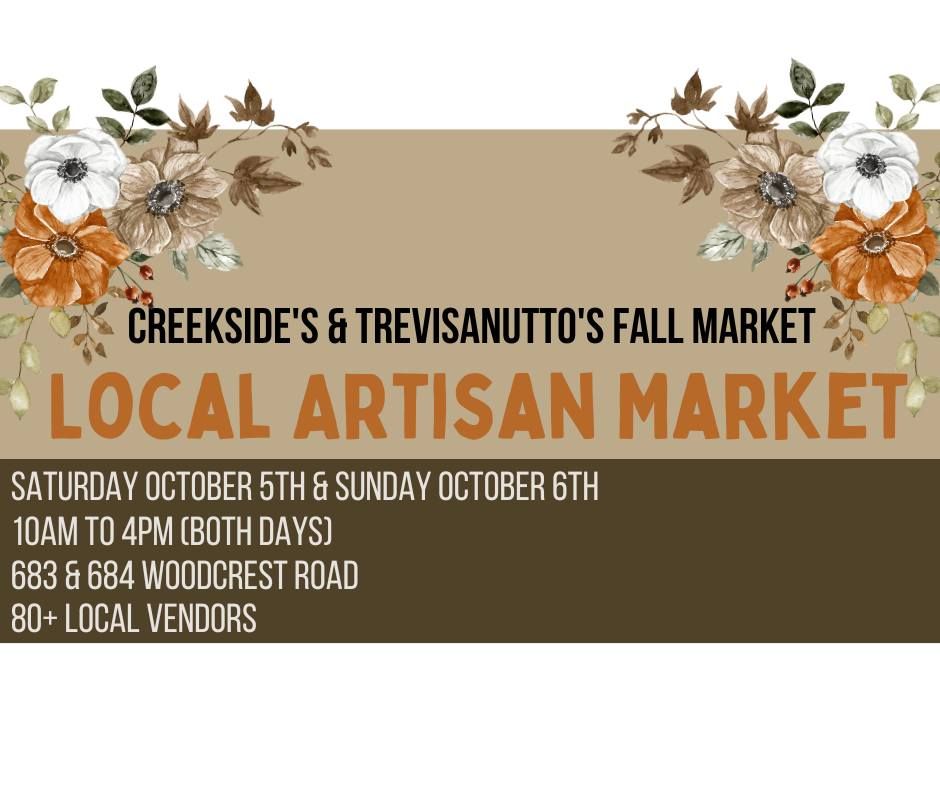 Creekside's & Trevisanutto's Fall Artisan Market