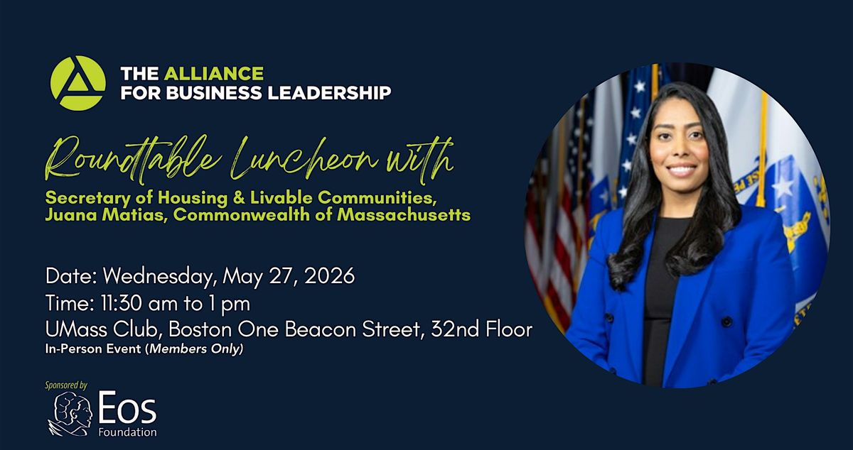 ABL Luncheon Roundtable with Guest Speaker Secretary Juana Matias