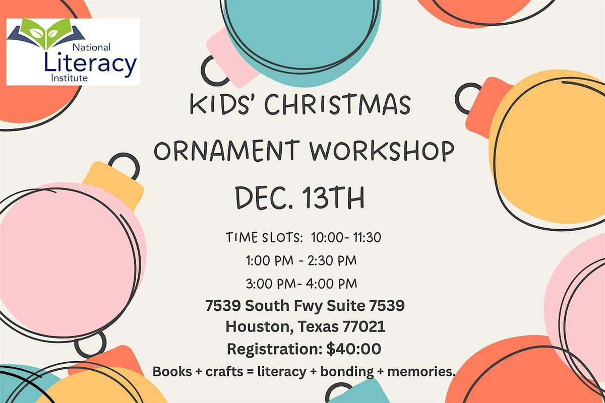 Kids\u2019 Holiday Ornament Workshop