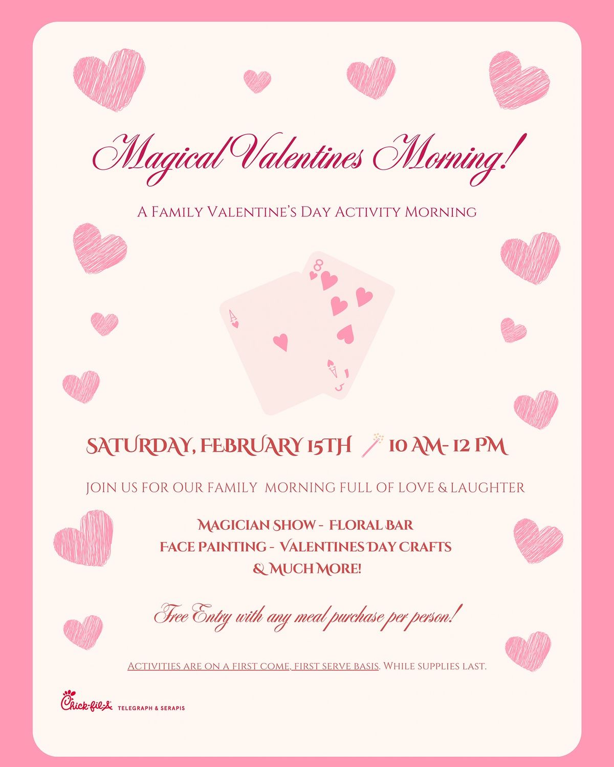 Chick-fil-A Serapis: Valentine's Day Family Event