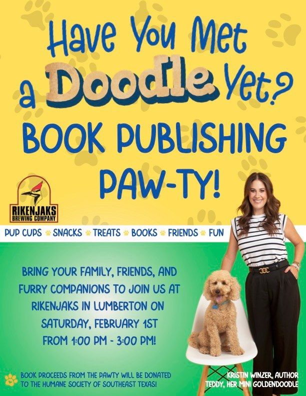 Have You Met a Doodle Yet? Book Publishing Paw-ty at Rikenjaks Lumberton