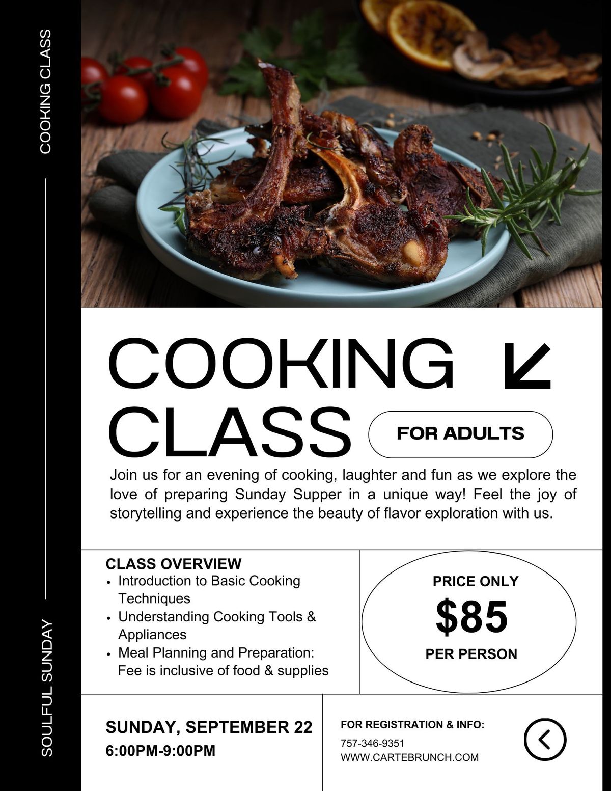 Soulful Sunday Cooking Class