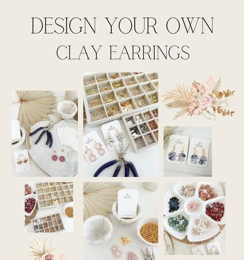 Design Your Own Clay Earrings w\/Cactus Clay