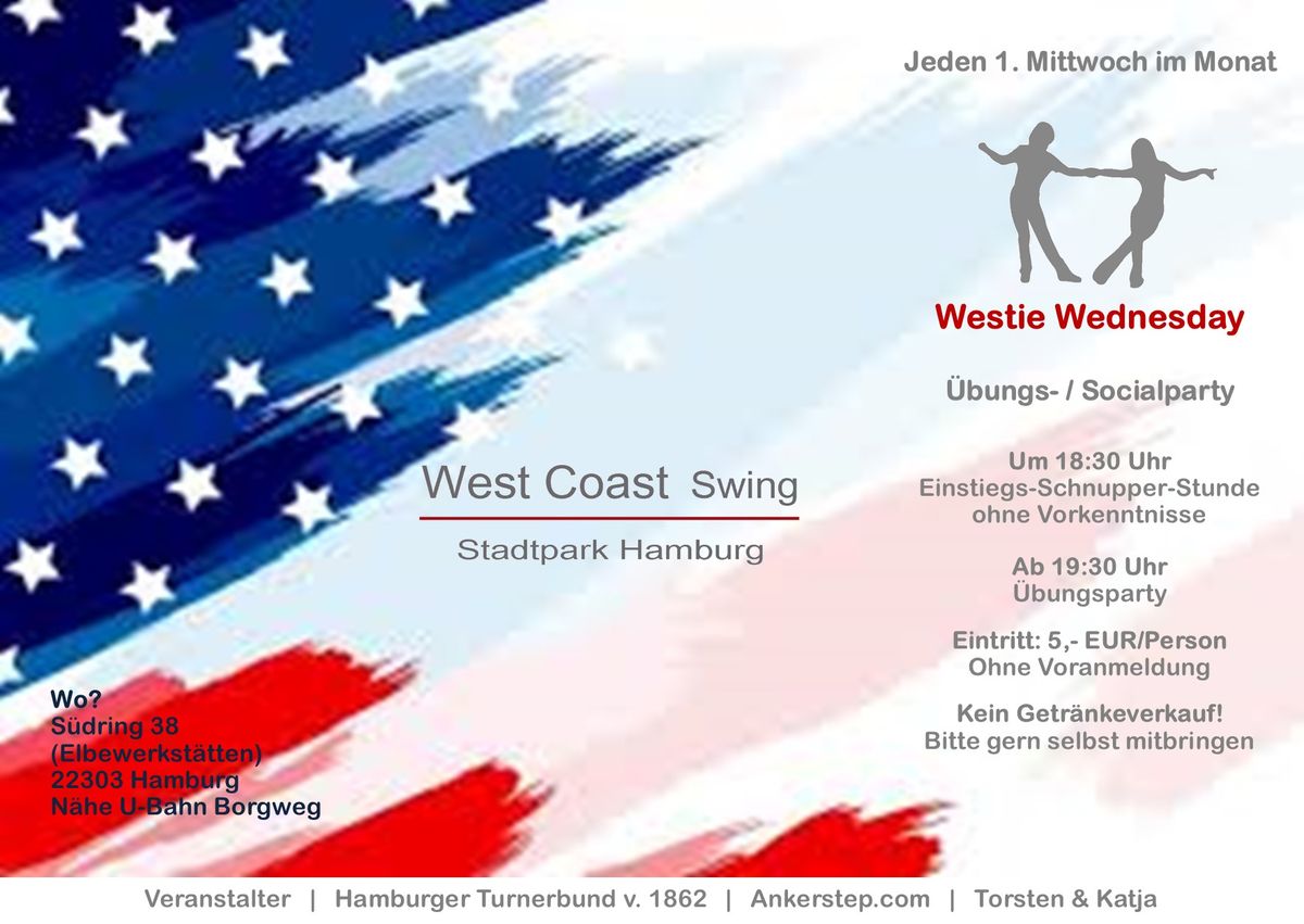 Westie Wednesday - West Coast Swing Party (incl. Schnupperstunde f\u00fcr Neueinsteiger)