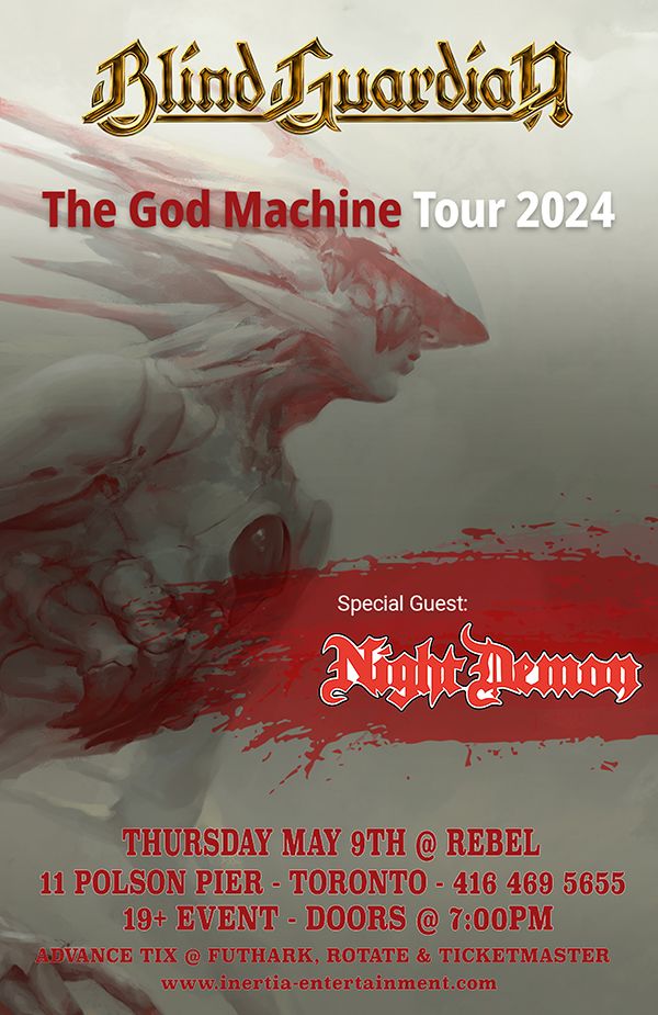 Blind Guardian - The God Machine Tour - w\/Night Demon