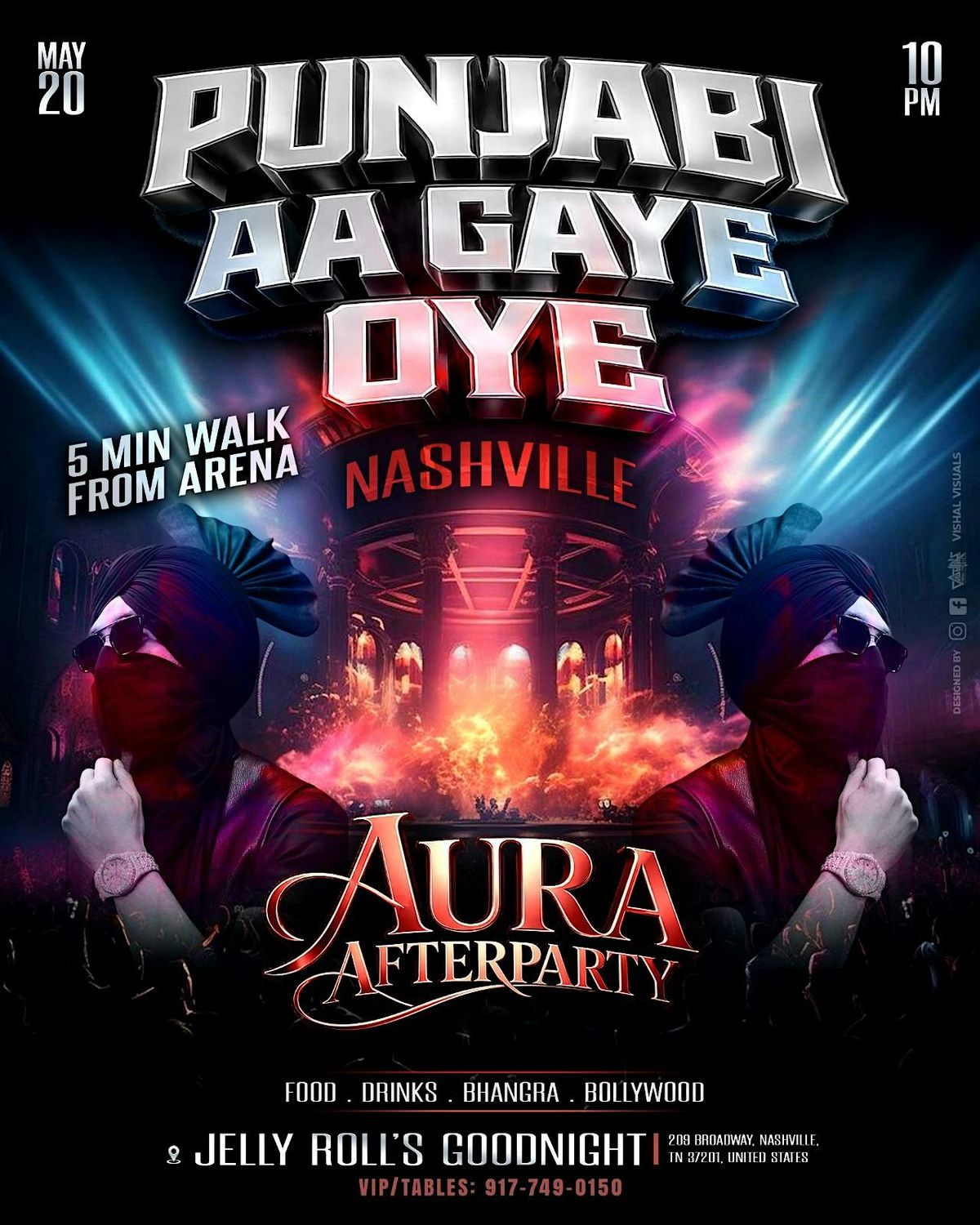 NASHVILLE AURA AFTERPARTY- BOLLYWOOD BHANGRA @JELLY ROLL'S GOODNIGHT