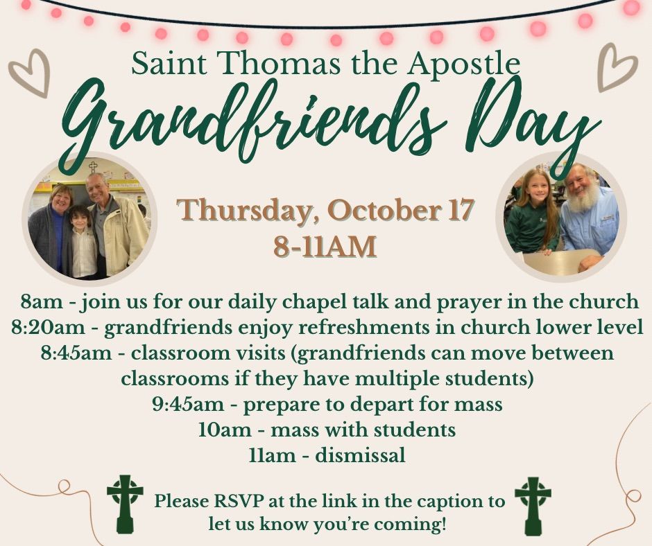 Saint Thomas the Apostle Grandfriends Day