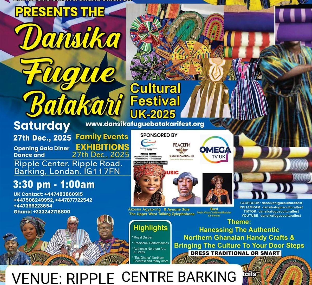 Dansika Fugue and Batakari Cultural Festival UK 2025