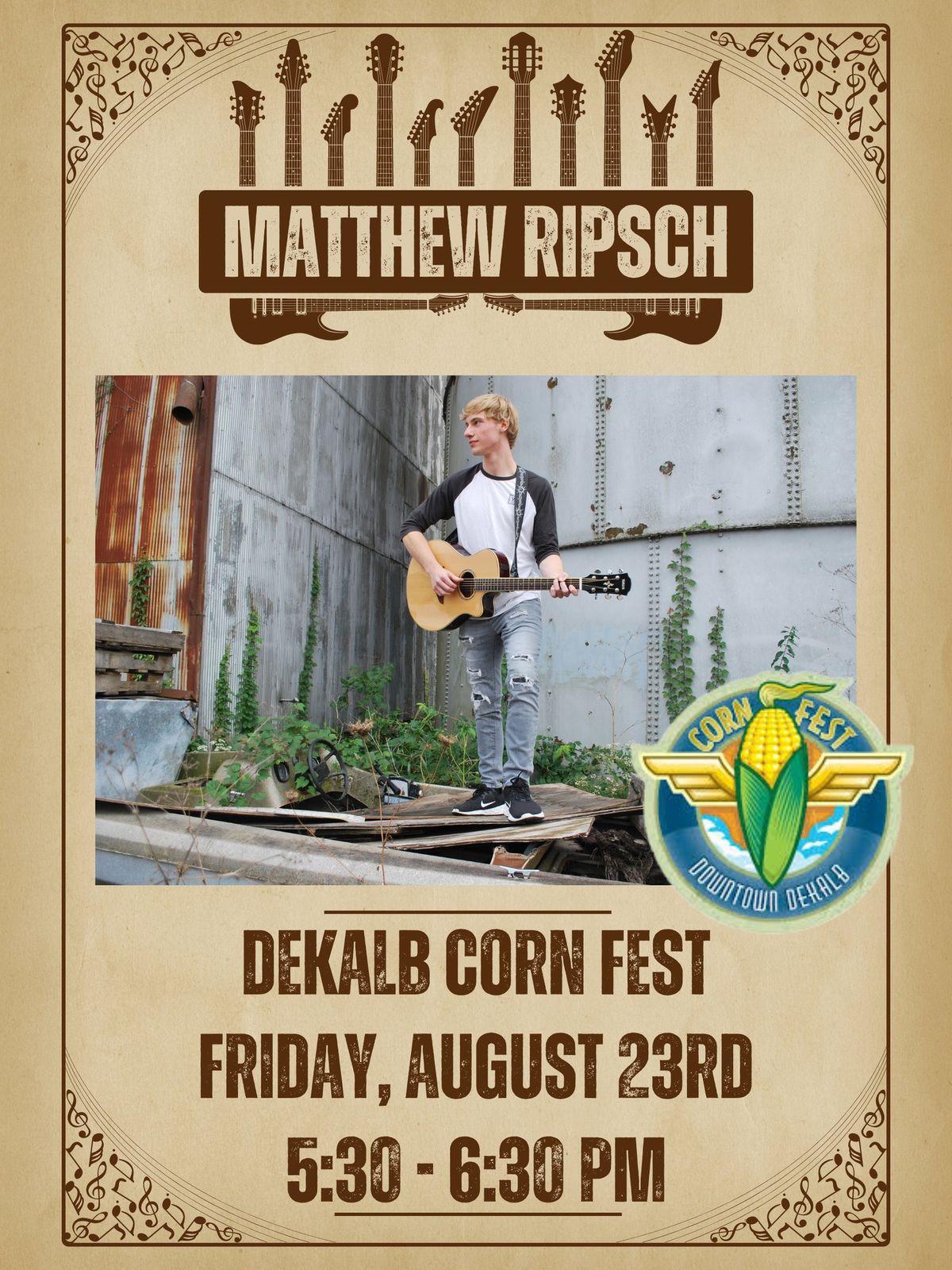 Matthew Ripsch at DeKalb Corn Fest