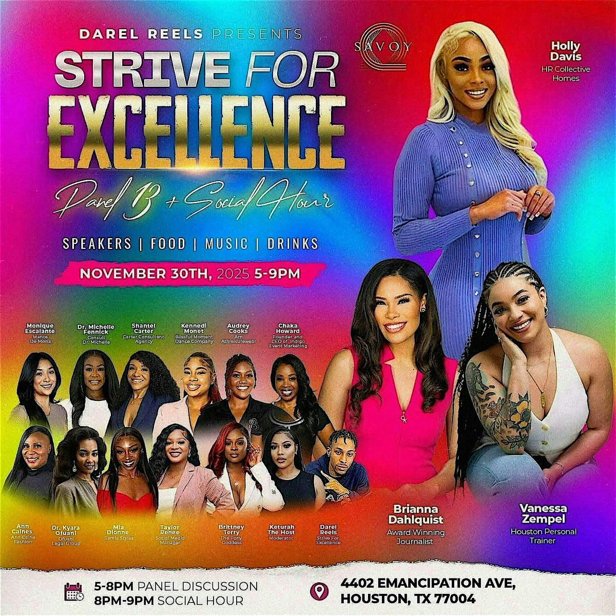 Strive For Excellence: Panel 13 + Social Hour