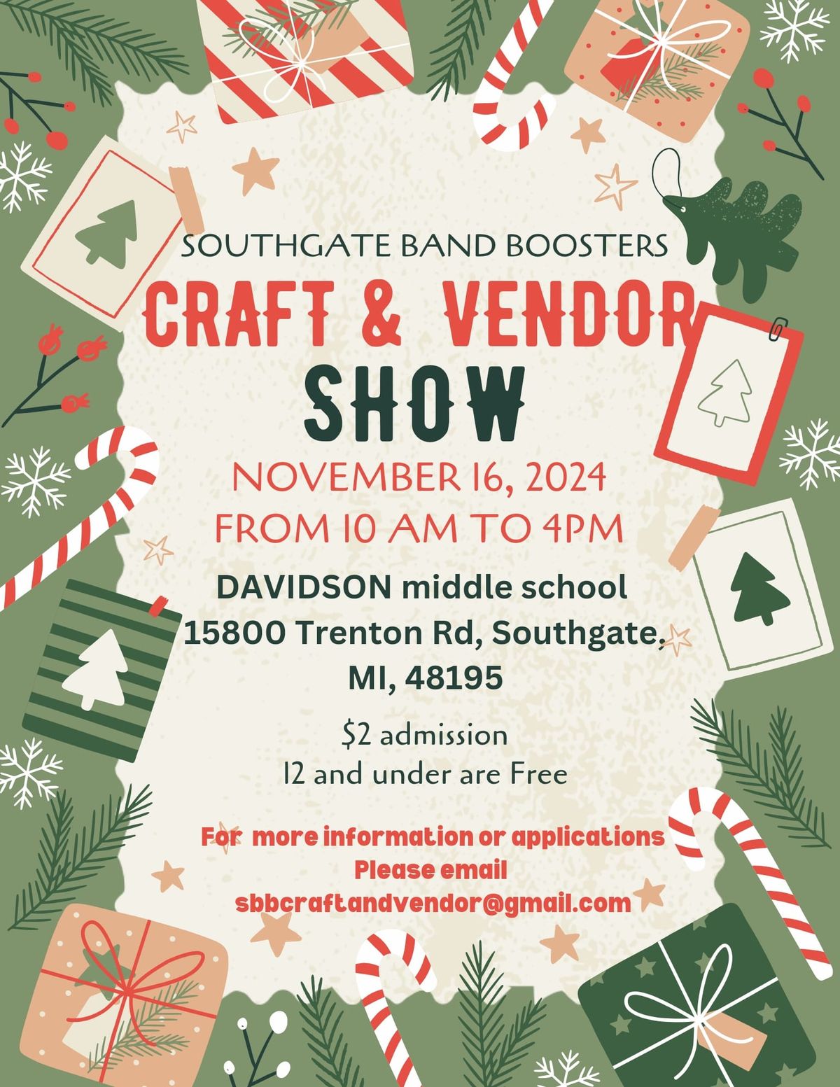 Southgate Band Boosters, Craft & Vendor Show