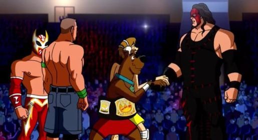 Scooby meets Kane at Icons Of Wrestling-Collector Fest