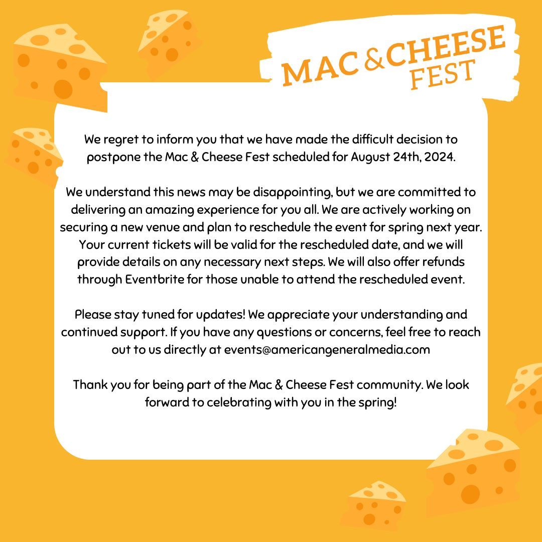 Mac & Cheese Festival