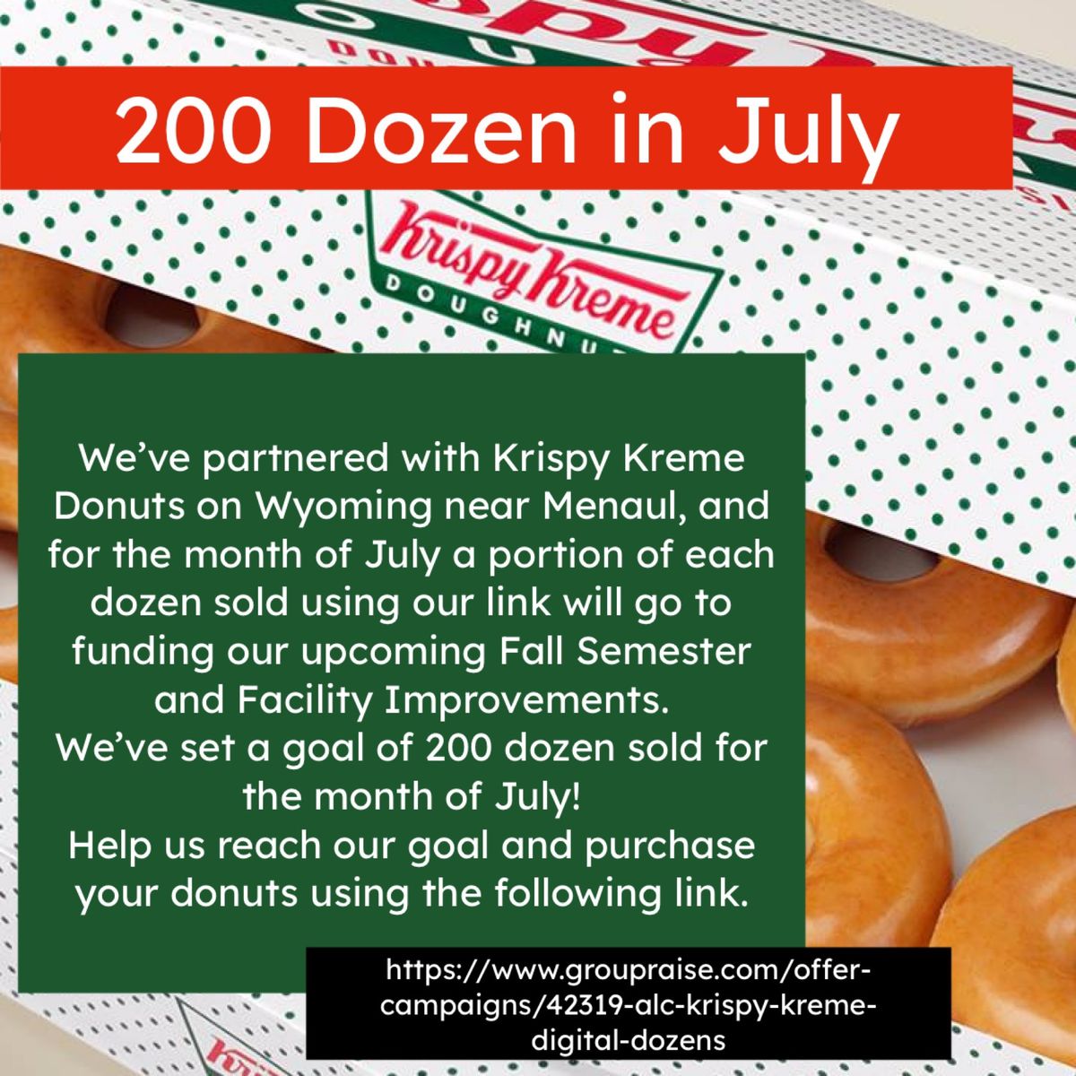 FUNDRAISER-Krispy Kreme Event