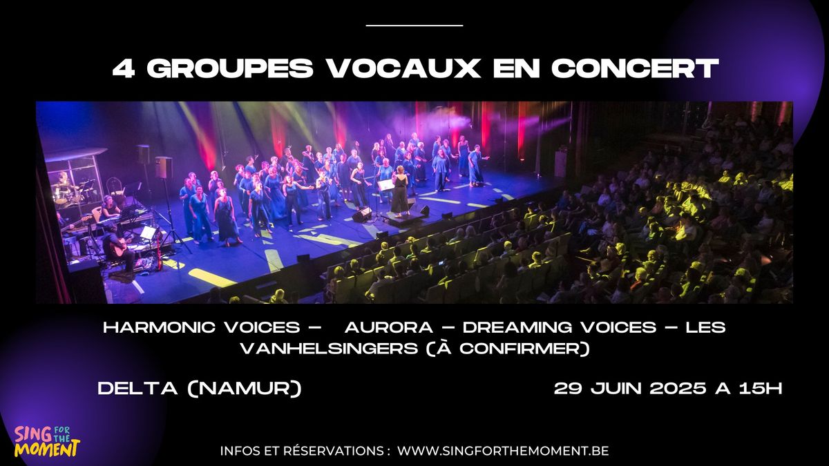 Concert des choeurs d'adultes de l'ASBL Sing for the Moment