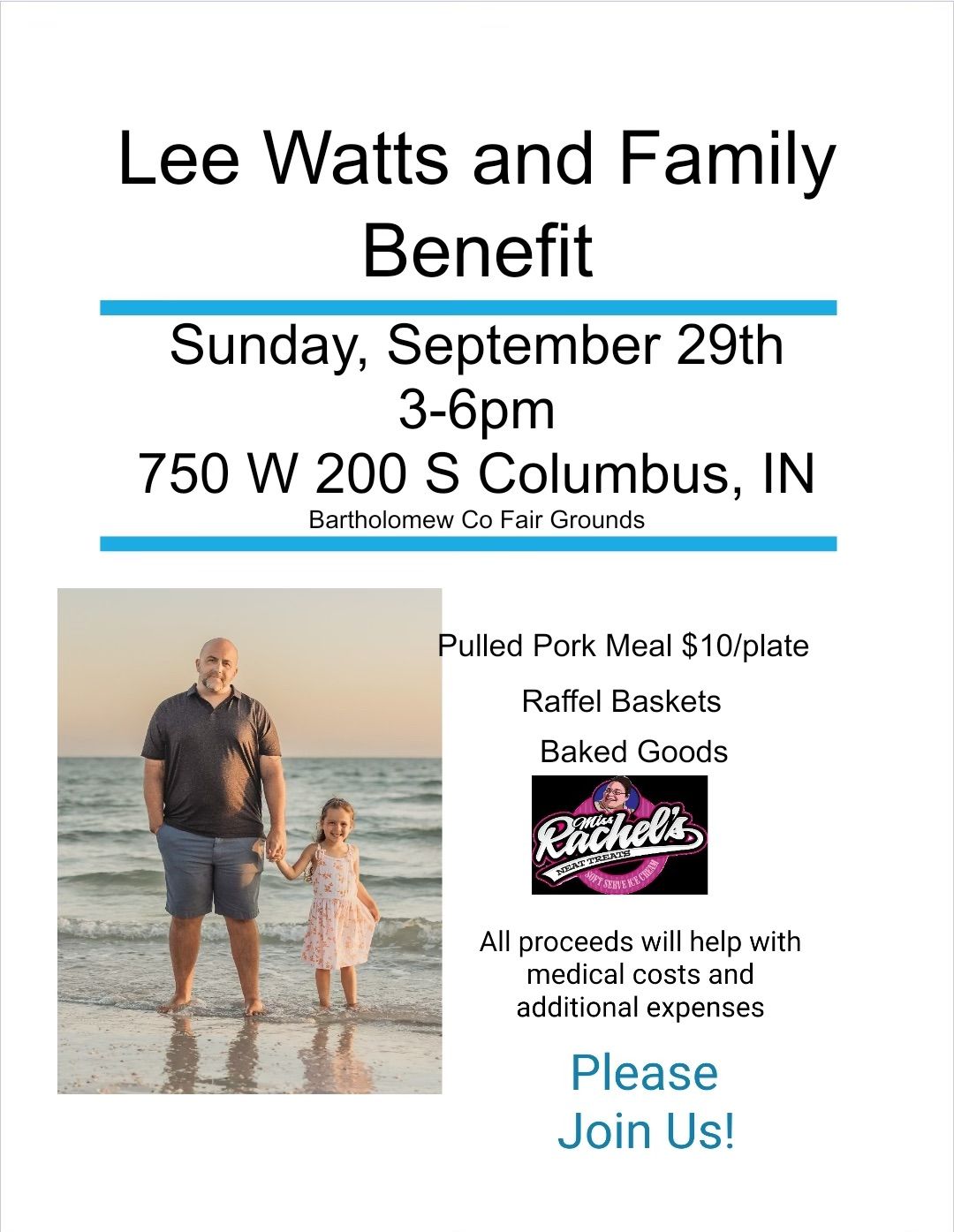 Lee Watts and family benefit