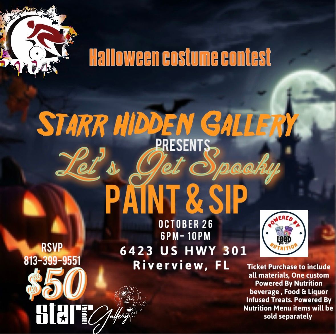 Spooky Paint & Sip Party