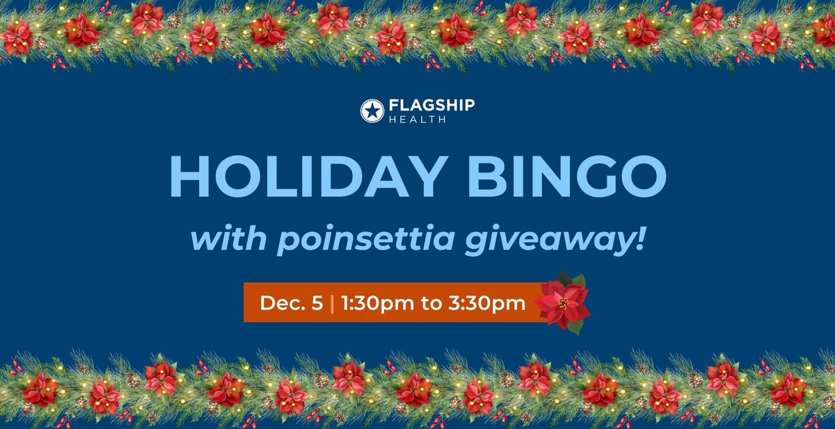 Holiday Bingo and Poinsettia Giveaway