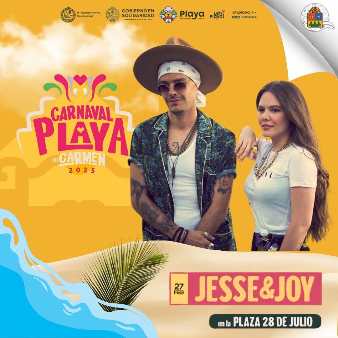 Carnaval Playa del Carmen 2025 Jesse & Joy 