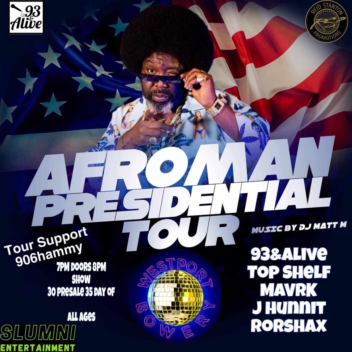 Afroman w\/ Rorshax as Opening Act