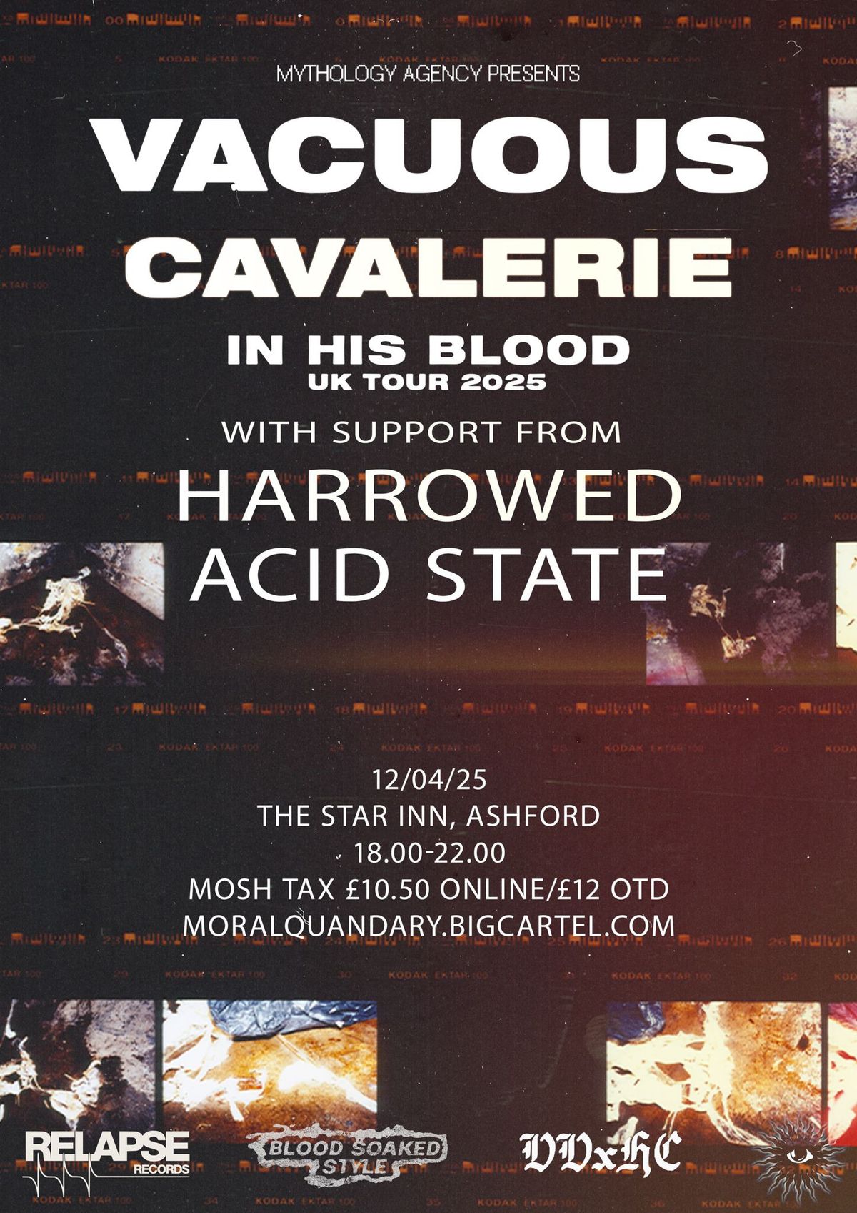 BSS X VVxHC PRESENTS - VACUOUS, CAVALERIE, HARROWED & ACID STATE