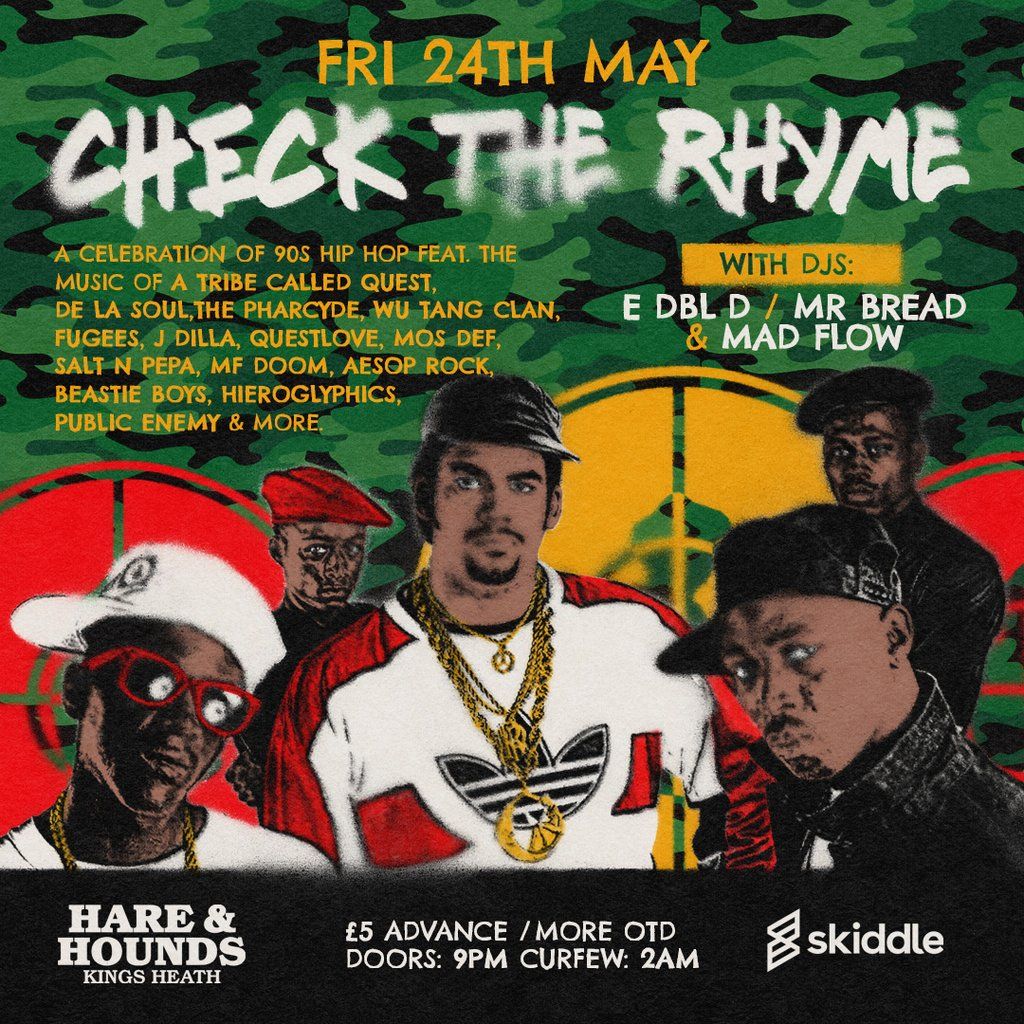Check The Rhyme - A Night of 90s Hip Hop